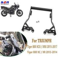 for triumph tiger 800 xc xr xcx xrx tiger800 smartphone motorcycle gps navigation holder mobile phone bracket 2013 2017 2016