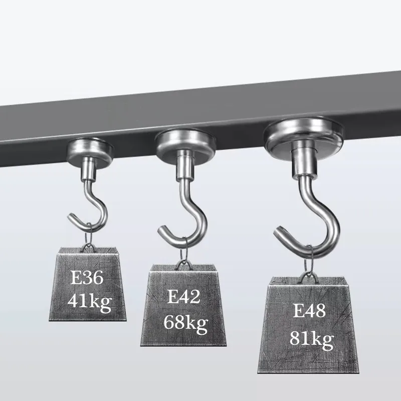 

Can Bear 41kg-81kg Strong Magnetic Hooks Heavy Duty Wall Hooks Home Kitchen Storage Organization for Hanger Hanging Hanger