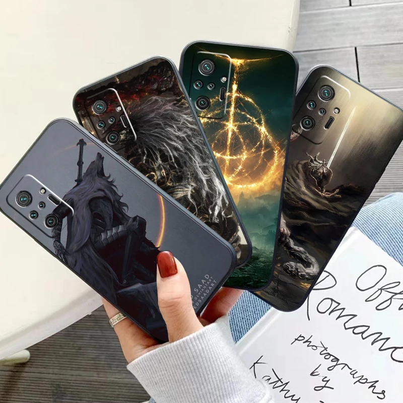 

Elden Ring Phone Case For Xiaomi Redmi Note 10 10X 10T 10S 9 9T 9A 9C 9S 9 Pro Soft Carcasa Back Black