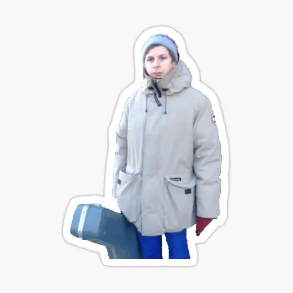 Michael Cera Big Coat  5PCS Stickers for Window Decorations Water Bottles Decor  Stickers Room Car Print Laptop Funny