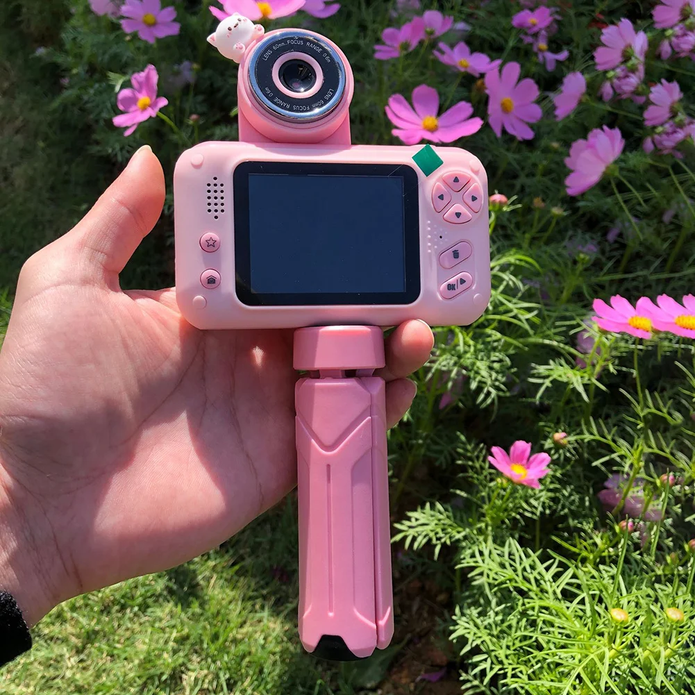 

2.4 Inch Ips Color Screen Children Kids Camera Photography Tools Slr Camera 180 Degrees Rotation Mini Photo Camera Birthday Gift