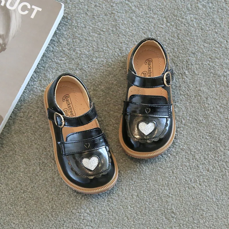 

Girls Leather Shoes Princess Fashion Solid Color Baby Girl Shoes Casual Kids Sneakers Soft Bottom Toddler Wedding Shoes Autumn