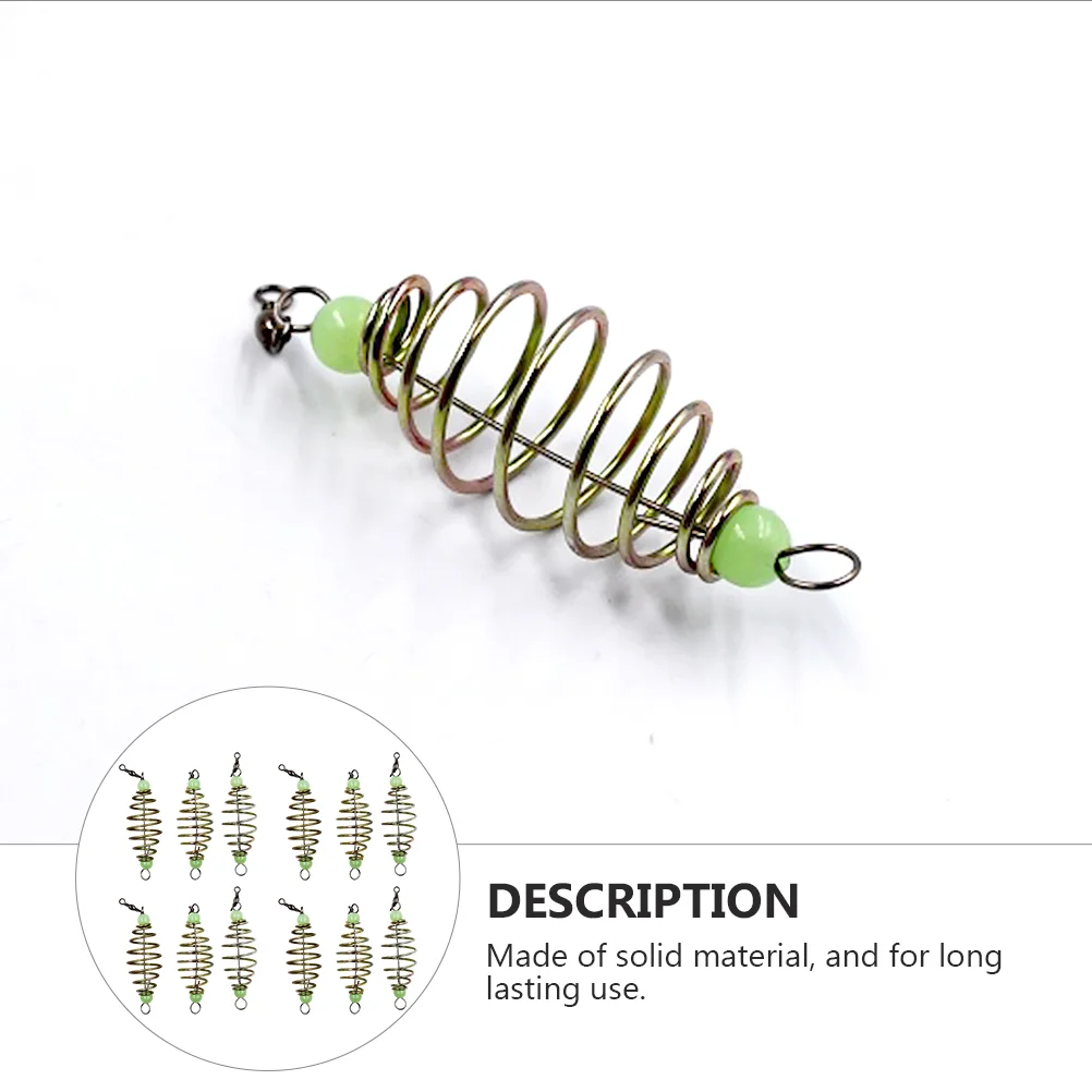 

Bait Carp Feeder Cage Basket Spring Holder Lures Lure Baitssteel Stainless Fshing Accessories Ground Rigs Hook Bass Tackle