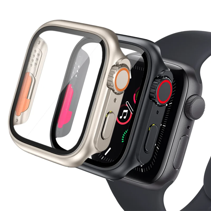 

Роскошная фотография для iWatch 7 8 45 мм Защитная пленка для экрана из твердого поликарбоната с полным покрытием закаленное стекло для Apple Watch 8 7 Ultra 45 мм Новинка