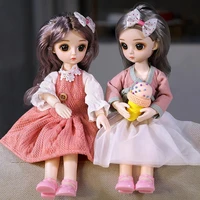 charming bjd doll comfortable grip plastic vivid expression realistic princess doll for kids