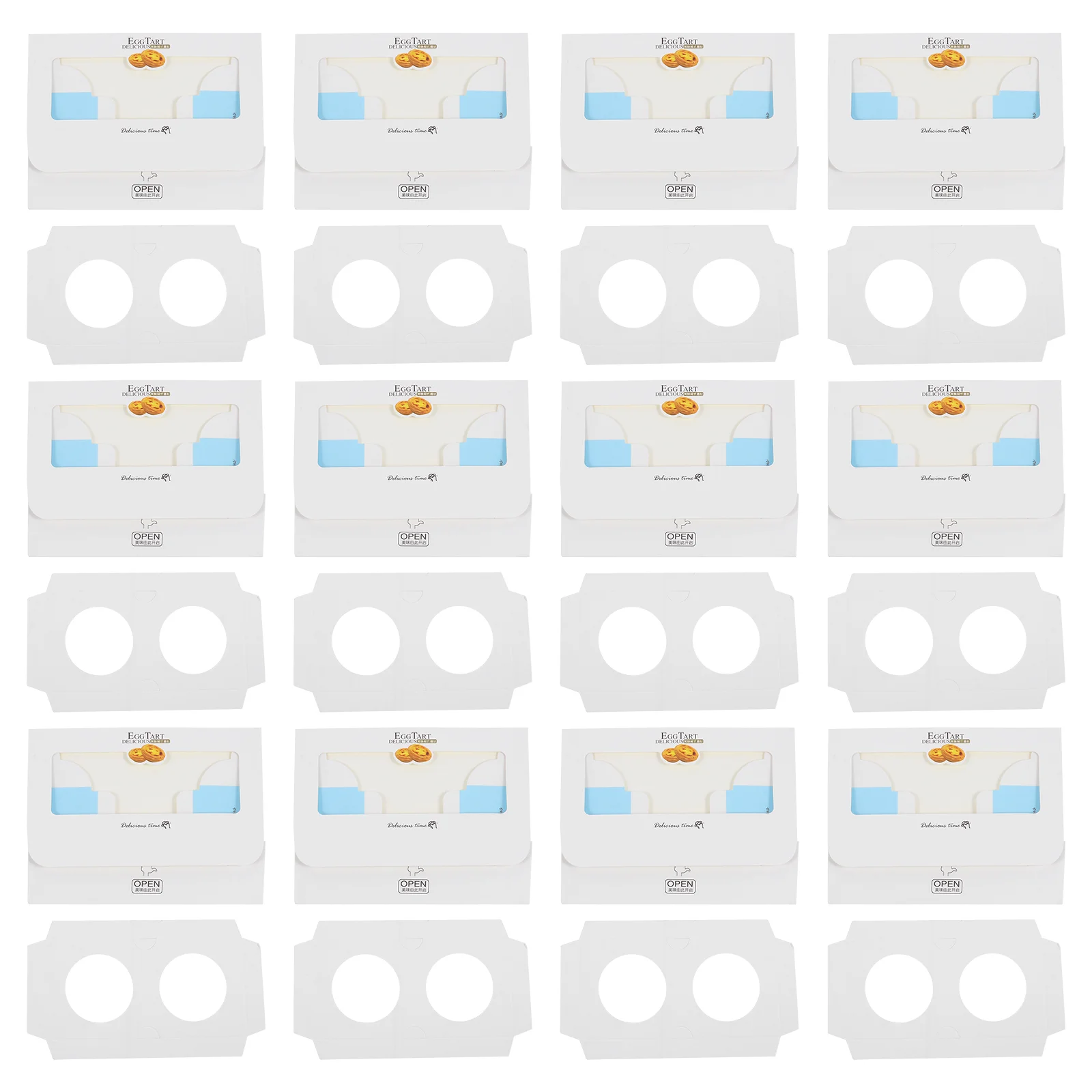 25 шт. оконная коробка для яиц коробки торта контейнер кексов упаковка