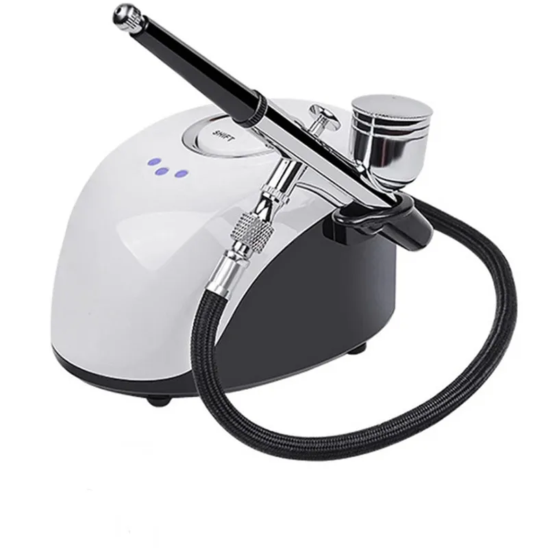Home Portable Water Oxygen Meter Rejuvenation Spray Rehydration Beauty Nail Painting Coloring Airbrush Air Pump Set |