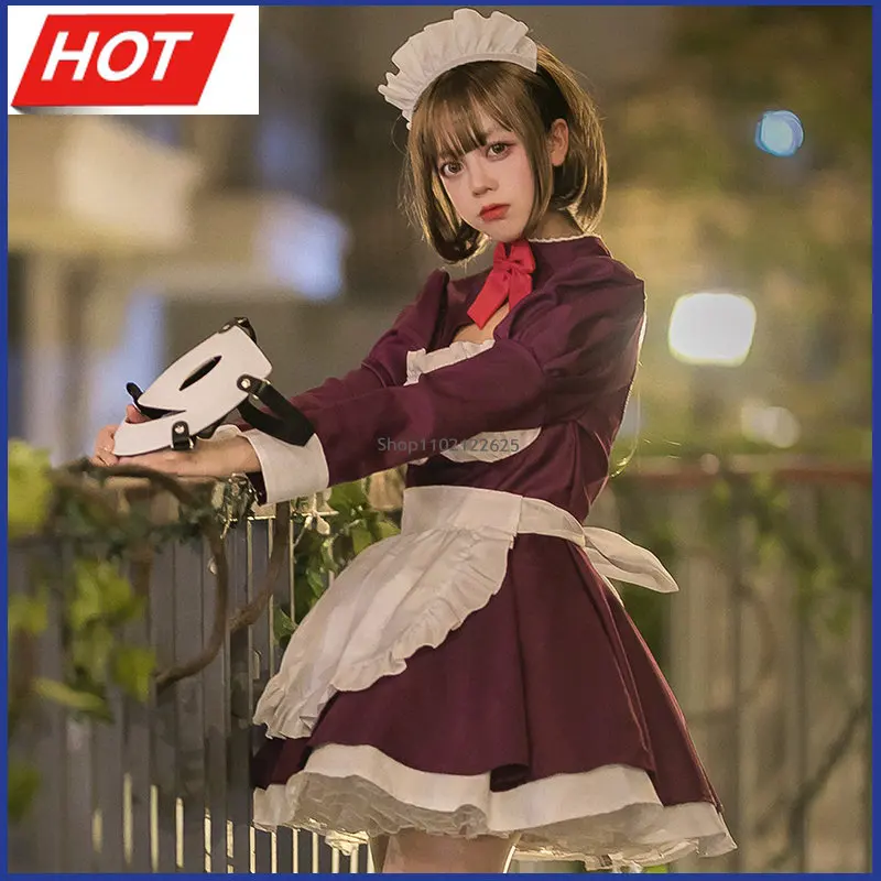 

Маска с высокой талией для косплея, наряд горничной, аниме одежда, платье, комикс-Con, костюм для ролевых игр, карнавальные костюмы