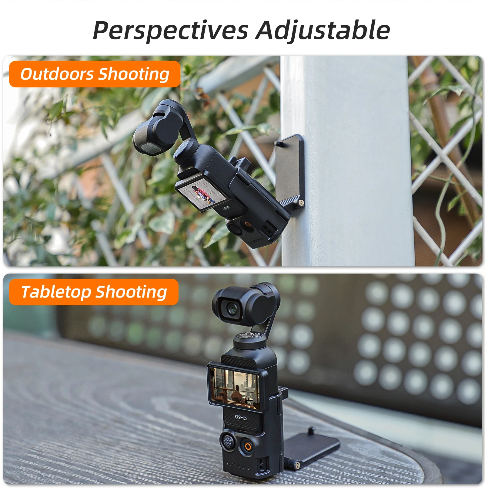 Магнитный кронштейн Sunnylife для DJI Osmo Pocket 3 Регулируемый угол наклона