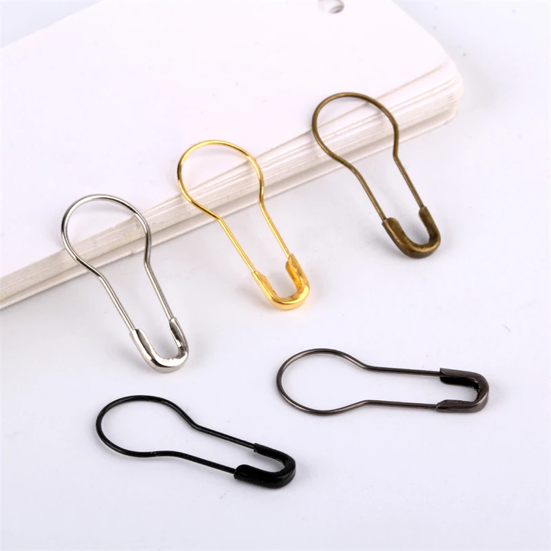 

1000Pcs Safety Pin Gourd Shape 5Color Metal 22cm Clips Marker Clothing DIY Sewing Craft Accessories Knitting Cross Stitch Holder