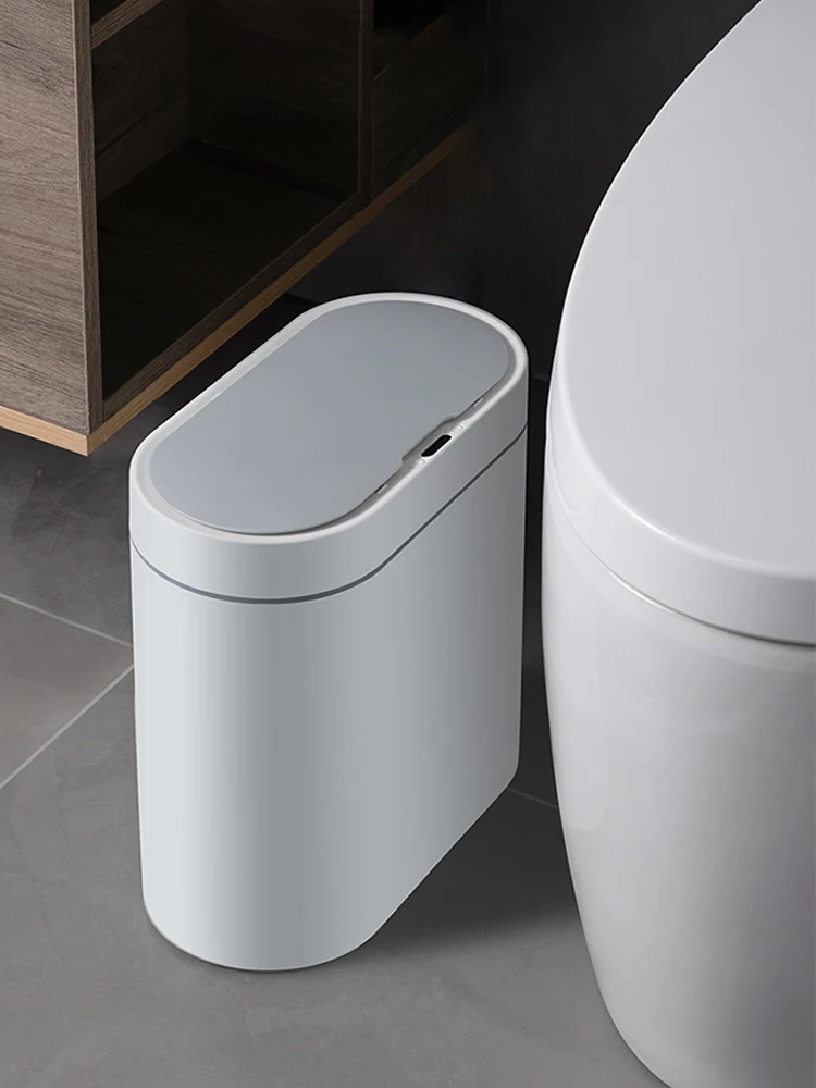 Cubo de basura con Sensor automático, 2,5 galones para el hogar inteligente de cubo de basura, inodoro, cocina, baño
