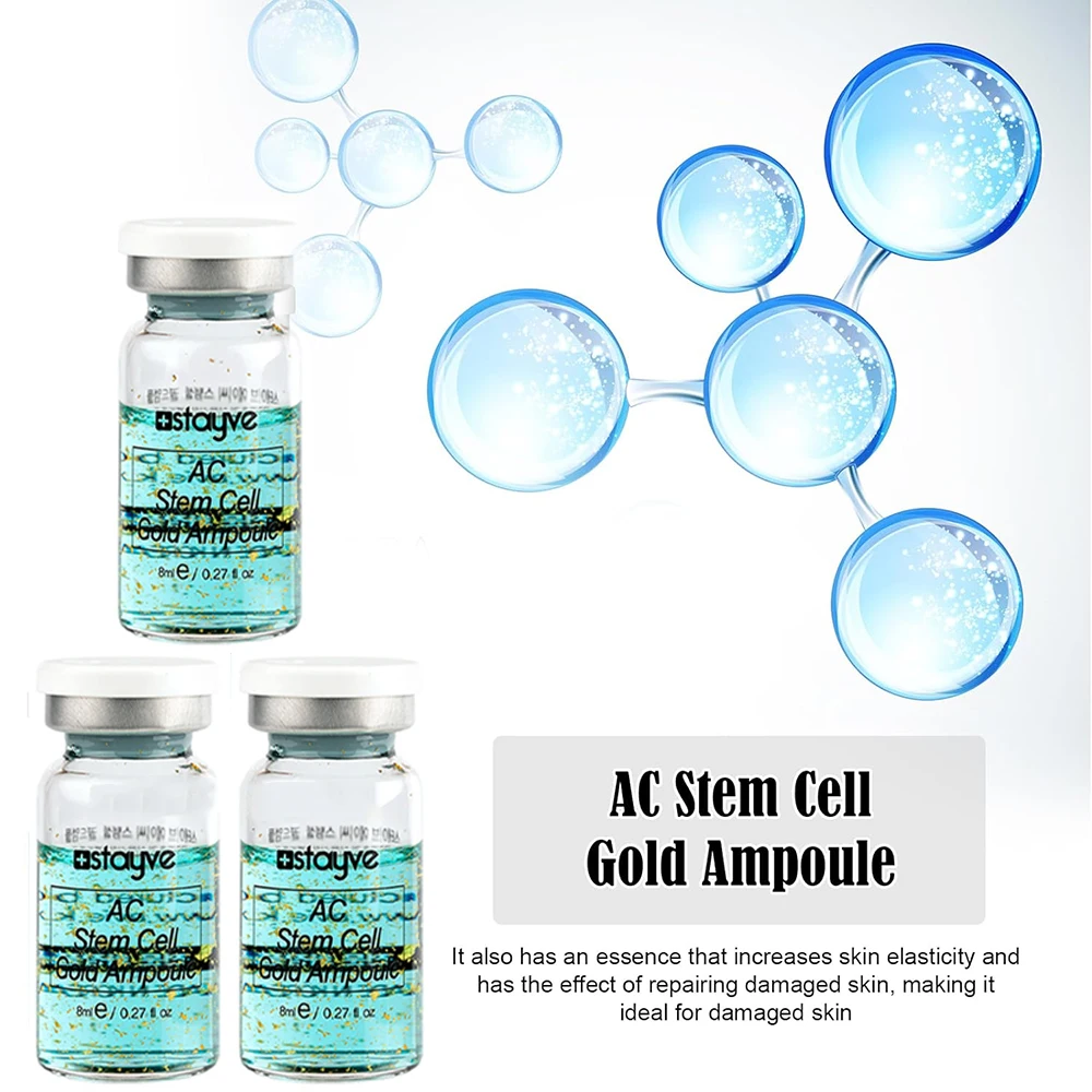 Фото Набор Stayve 8 мл: BB-крем, сияющая ампульная сыворотка-бустер для кожи, восстанавливающая, от прыщей, отбеливающая, увлажняющая, для ухода за кожей лица №2