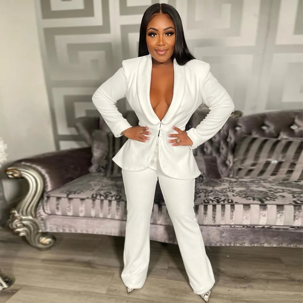 Модный женский маленький костюм пальто с длинным рукавом и отложным воротником