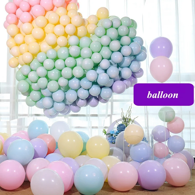 

100Pcs 12 Inch Pastel Balloon Macaron Colored Pastel Party Wedding Decor Balloon Assorted CNIM Hot