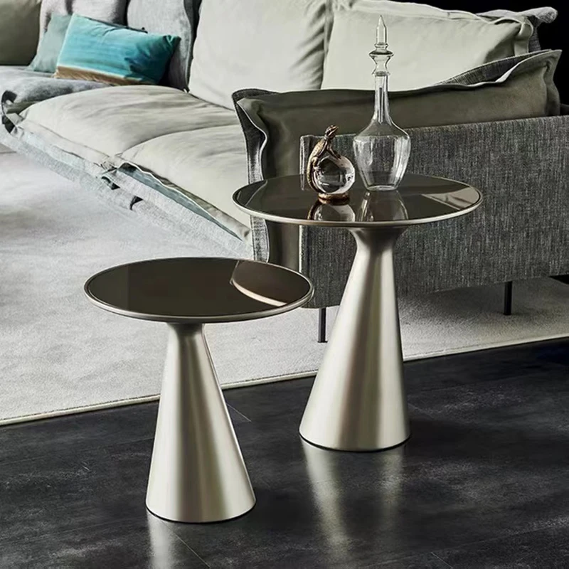

Simple Modern Living Room Sofa Edge A Few Italian Luxury Round Tempered Glass Corner A Few Designer Small Coffee Tables
