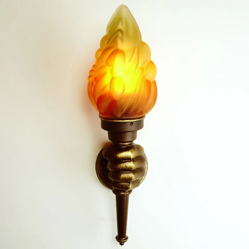 

LED Retro Decorative Torchbearer Wall Lamp Homestay hotel Restaurant Bar Corridor wall hanging decor light outdoor lighting
