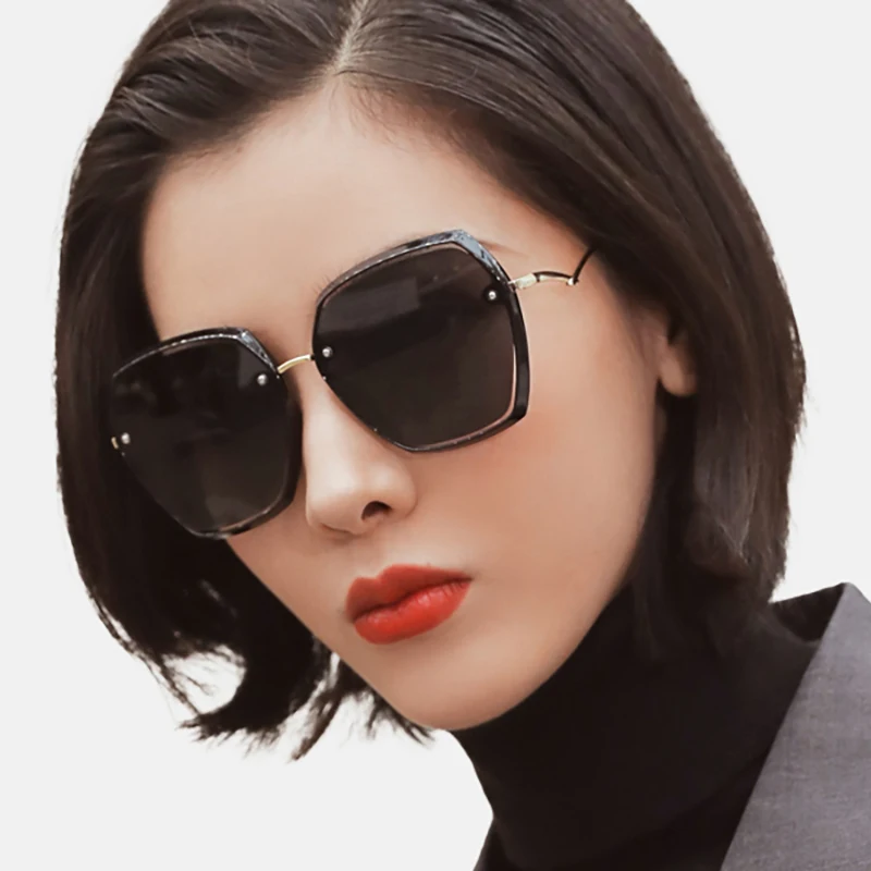 

Women Polarized Sunglasses UV400 Fashion Sun Glasses Metal Polygon Eyeglasses Frame Travel Beach Cycling Men Sunshade Eyewear