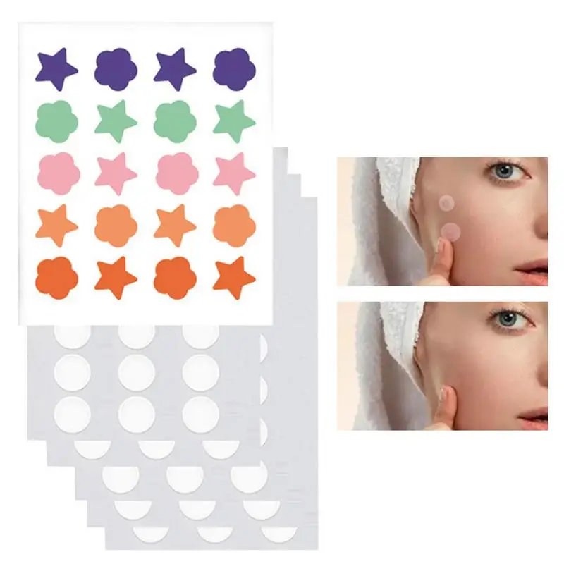 

Colorful Zit Patches Cute Pimple Patch 110 Pcs Clear Spot Cover Hydrocolloid Facial Stickers Waterproof Patches Blemish Patches