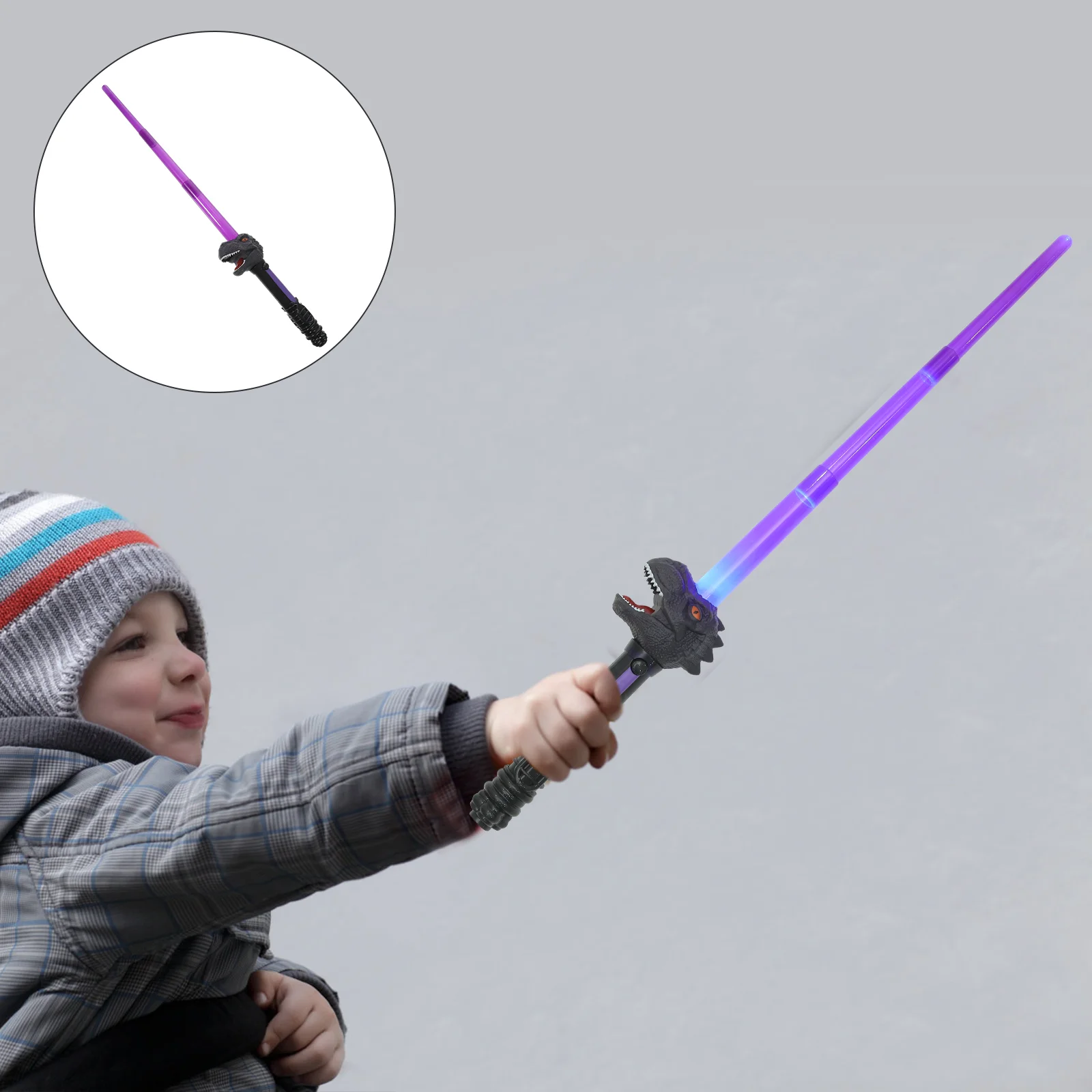 

Telescopic Stick Toy Stuffed Kids Swords Plastic Light Dinosaur Interactive Plastics Child Toys