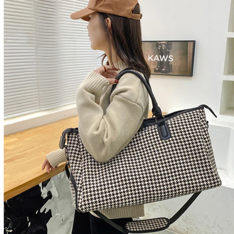 Fashion Pliad Women Handbag Bag Large Travel Bags Carry-on Luggage Duffle Bag Women Suitcase Tote Weekend Shoulder Bag