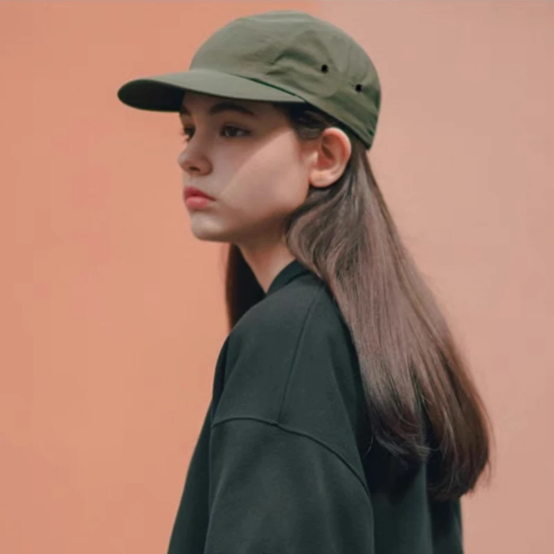 Бейсболка унисекс простая быстросохнущая бейсболка на плоской подошве дышащая