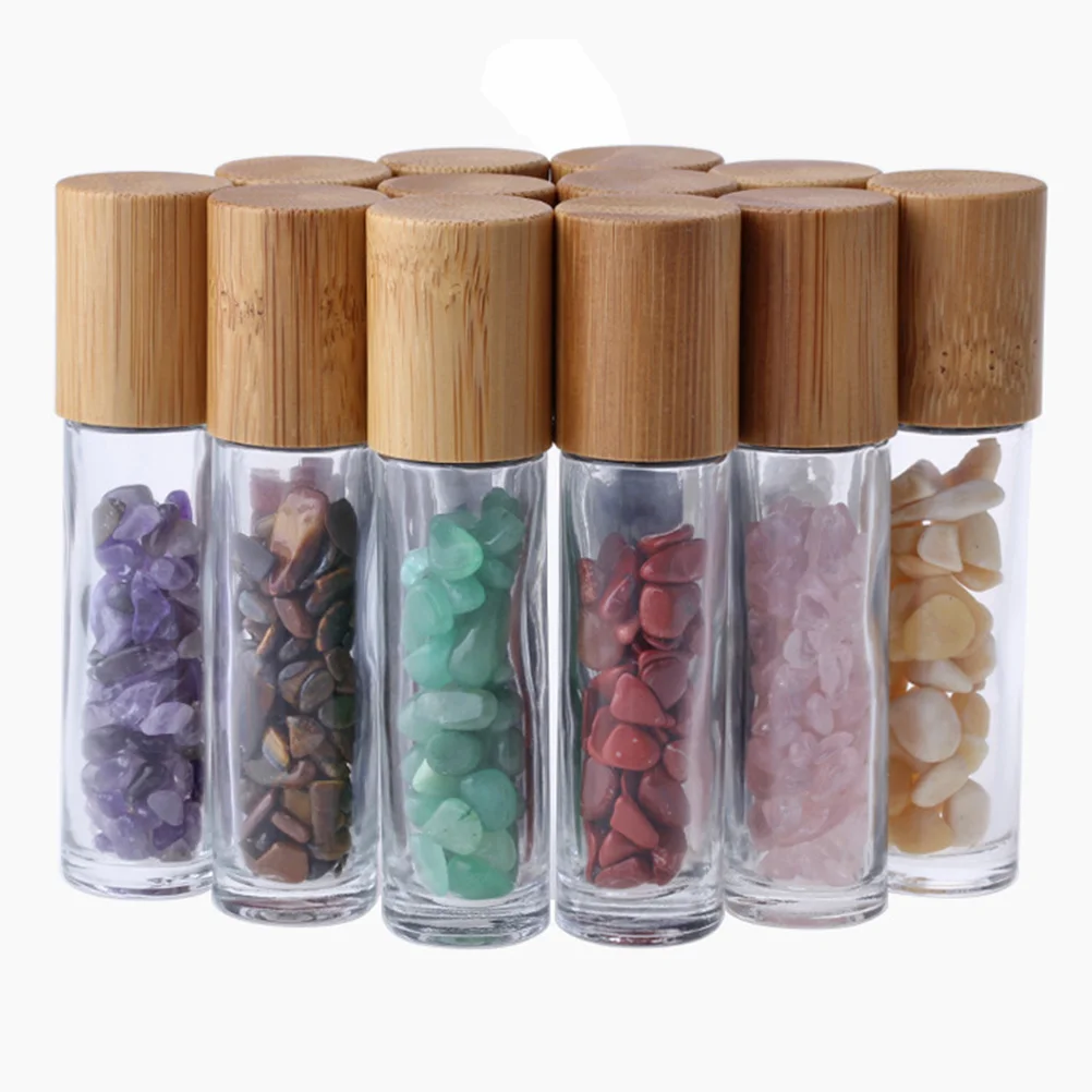 

Bottles Rollerglass Essentialoil Rolling Crystalroll Stonesoils Refillable Rollerball Bottle Lipstick Beautygemstone Travel Lip