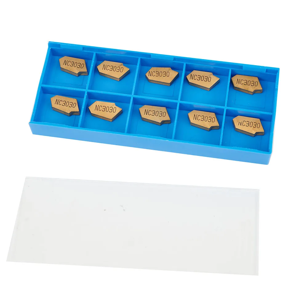 

Semi-finishing 3mm 10Pcs Steel Insert GTN-3 Gold SP300 NC3020 ZQMX3N11-1E YBC251 Useful Tool Kit Set Parts Engine