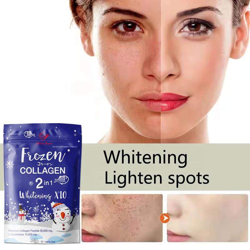 

4Pcs Frozen Collagen Peptide 2in1 Capsule Help Repair Reduce Wrinkles Eliminates Acne Craters with Continuous Taking