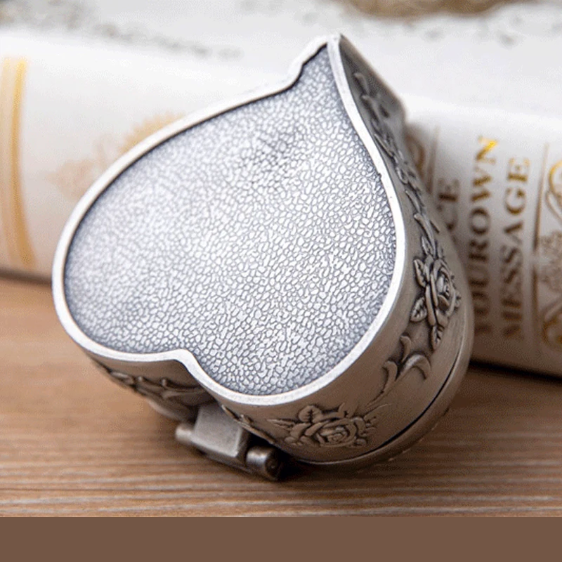 Креативная шкатулка для драгоценностей в форме розы кольцо сердца серьги