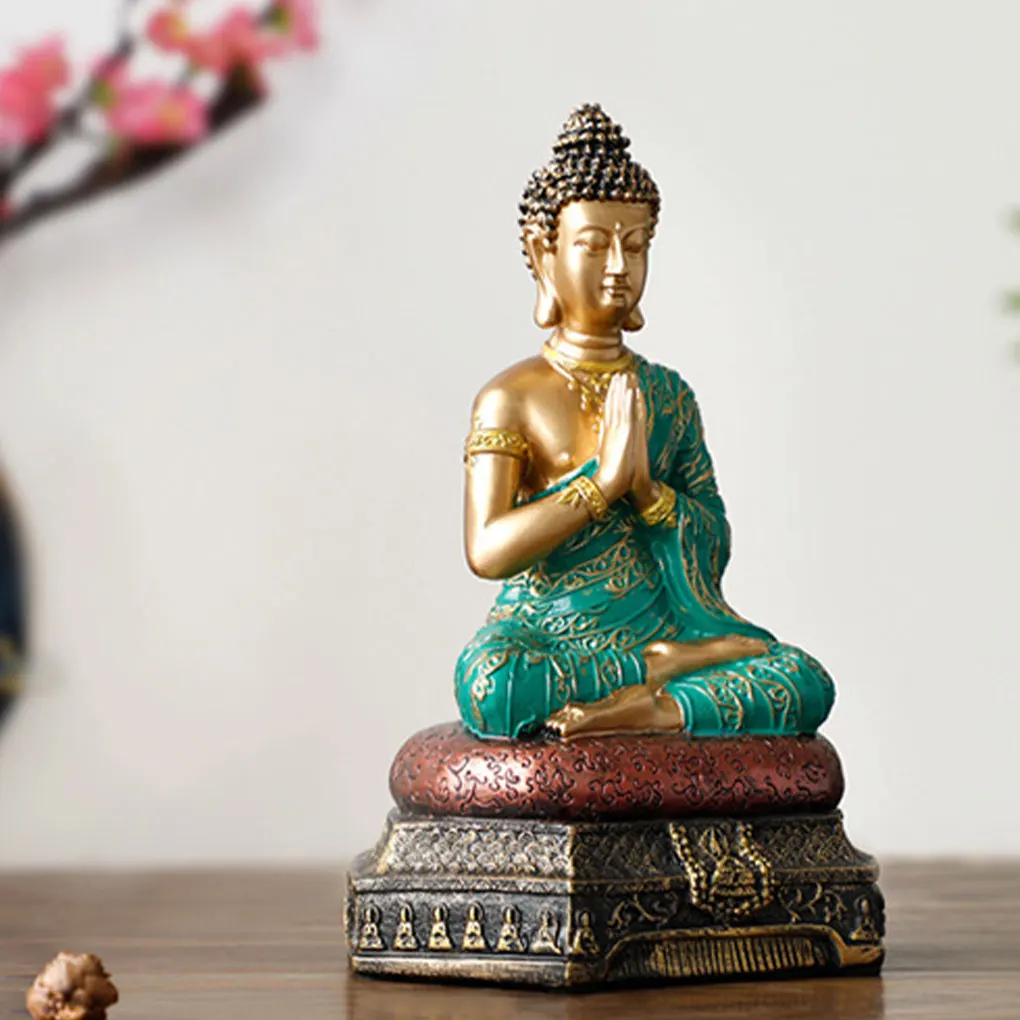

Buddha Statues Sculpt Home Figure Miniatures Ornament Home Vintage