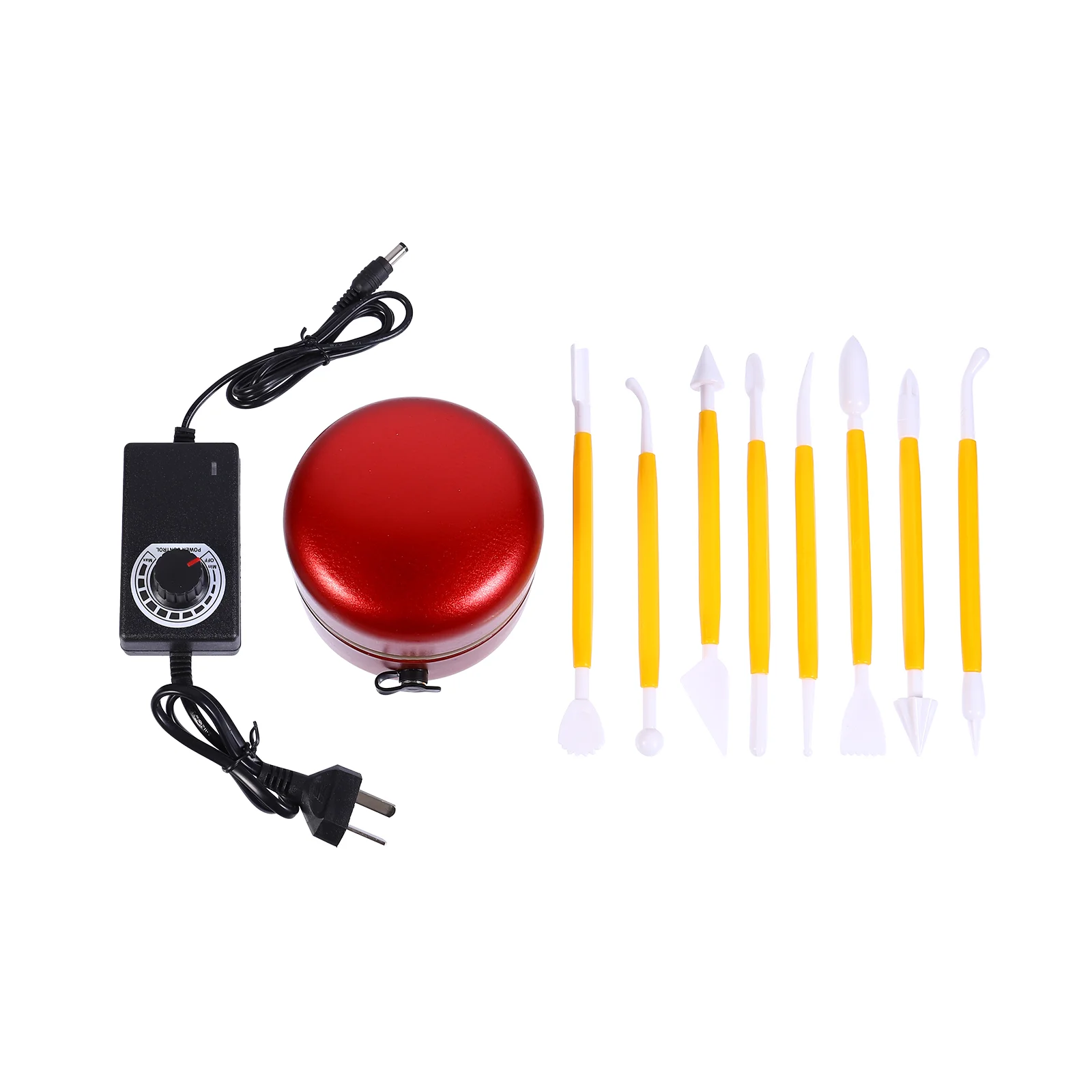 

1 Set Mini Pottery Wheel with DIY Clay Tool Clay Making Pottery Machine AU Plug