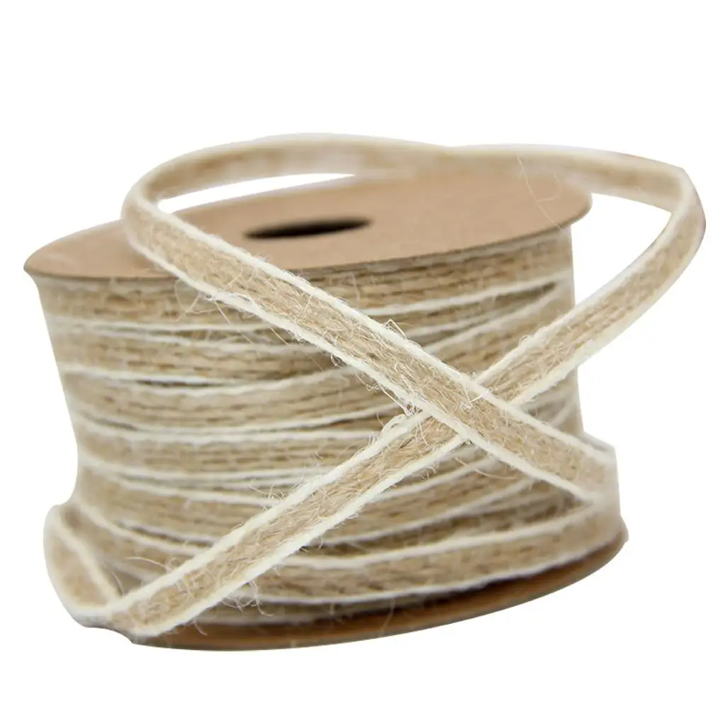 

10M/Roll Jute Twine Burlap Rolls Hessian Ribbon Hemp Rope Party Wedding Gift Wrapping Cords Thread DIY Scrapbooking Craft Decor
