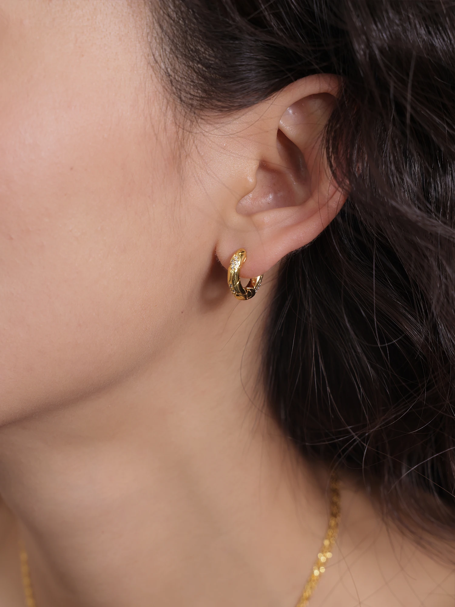 [Новинка] Arsis New Year Snake Running Маленькие серьги Легкие роскошные французские