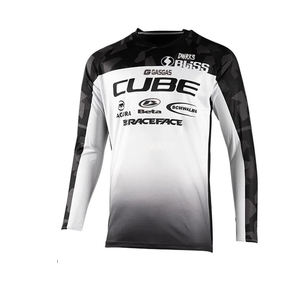 2022 mtb enduro motocross jersey moto downhill jersey MX dh mountain bike Jersey quick drying bicycle BMX jersey