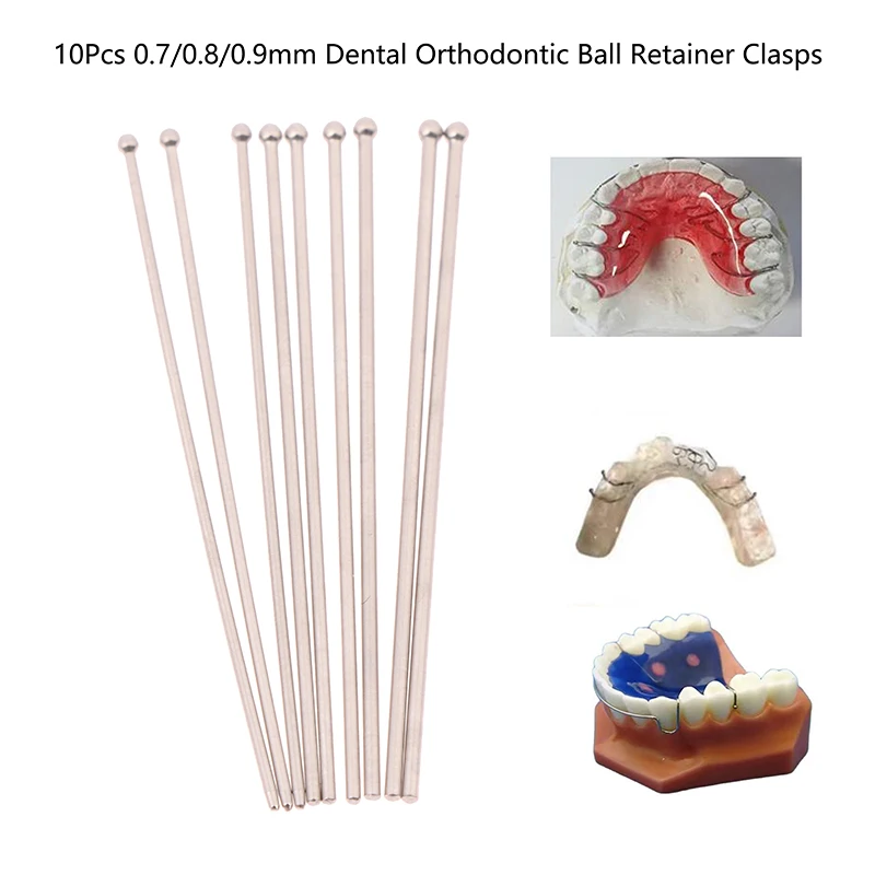 10 шт./пакет стоматологические ортодонтические шариковые фиксаторы застежки для