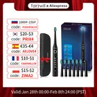 Электрическая звуковая зубная щетка Fairywill, перезаряжаемая с USB-зарядкой FW-507, водонепроницаемая, для взрослых, сменные головки зубных щеток