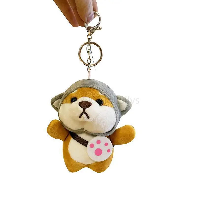 Дешевый оптом милый плюшевый брелок Keji Shiba Inu собака Плюшевые аксессуары Kpop