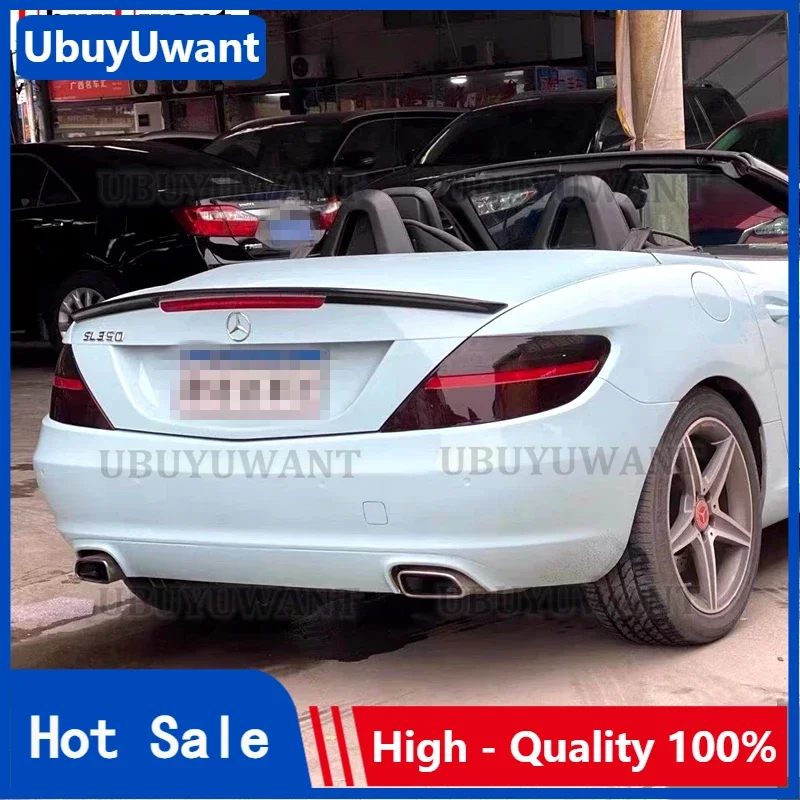 

UBUYUWANT Rear Trunk Wing For Benz R172 SLK Class Convertible 2 Door 2012-2015 High Quality Carbon Fiber Lip Rear Spoiler Wing