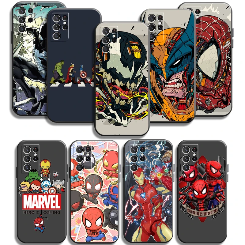 

Marvel Cartoon Phone Cases For Samsung Galaxy S20 FE S20 Lite S8 Plus S9 Plus S10 S10E S10 Lite M11 M12 Back Cover Coque