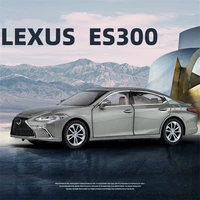 124 lexus es300 diecast car models high simulation vehicle toy with light music 6 doors can be opened gifts for children
