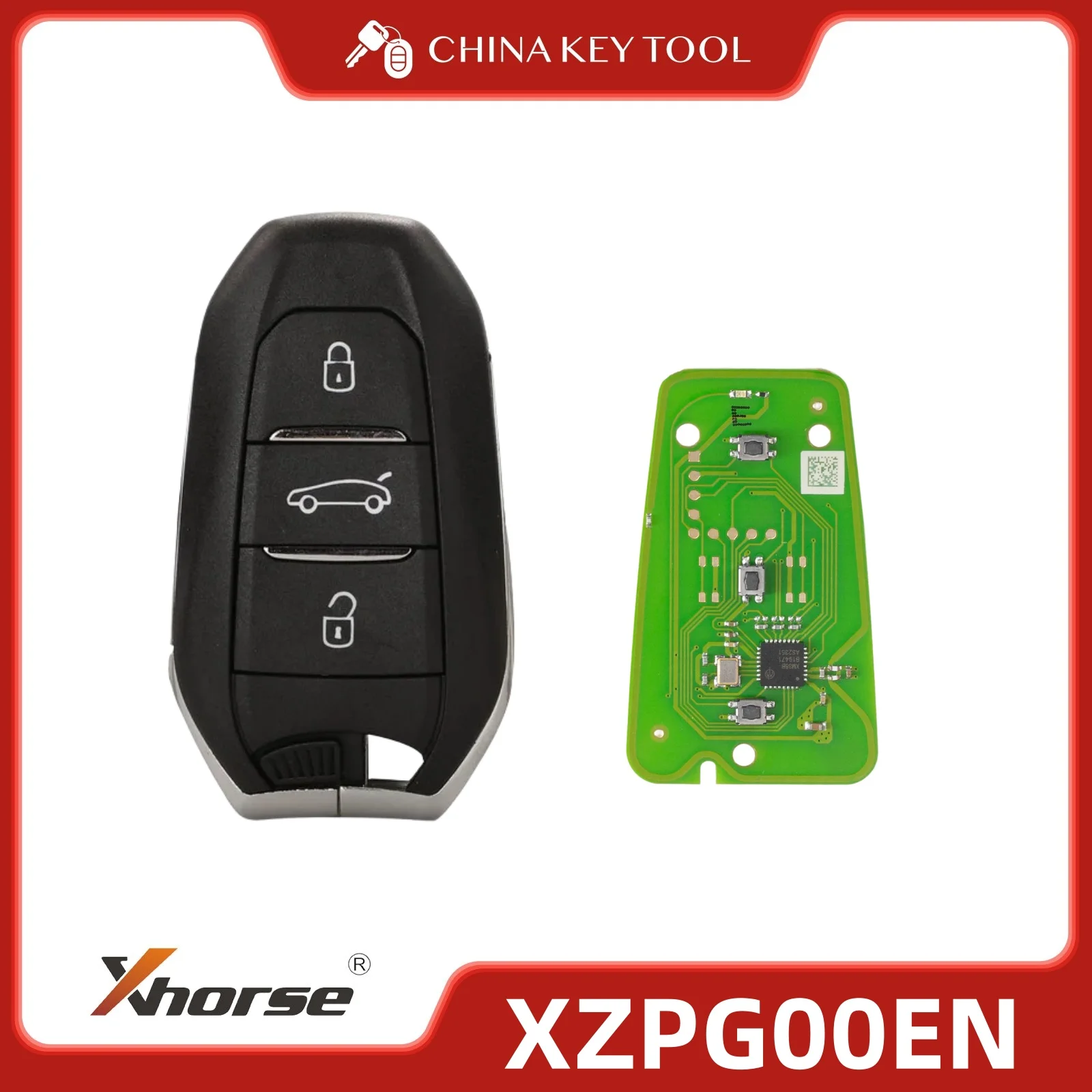 

1 шт. XHORSE XZPG00EN специальная печатная плата исключительно для Peugeot 4A KeylessGo Smart Key с корпусом ключа с логотипом глобальная версия