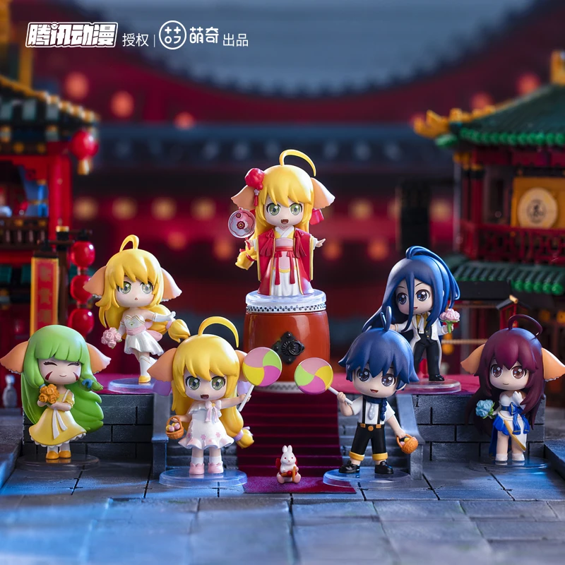 Лиса демон маленький брусок цветок юбка Q версия кукла настольное украшение