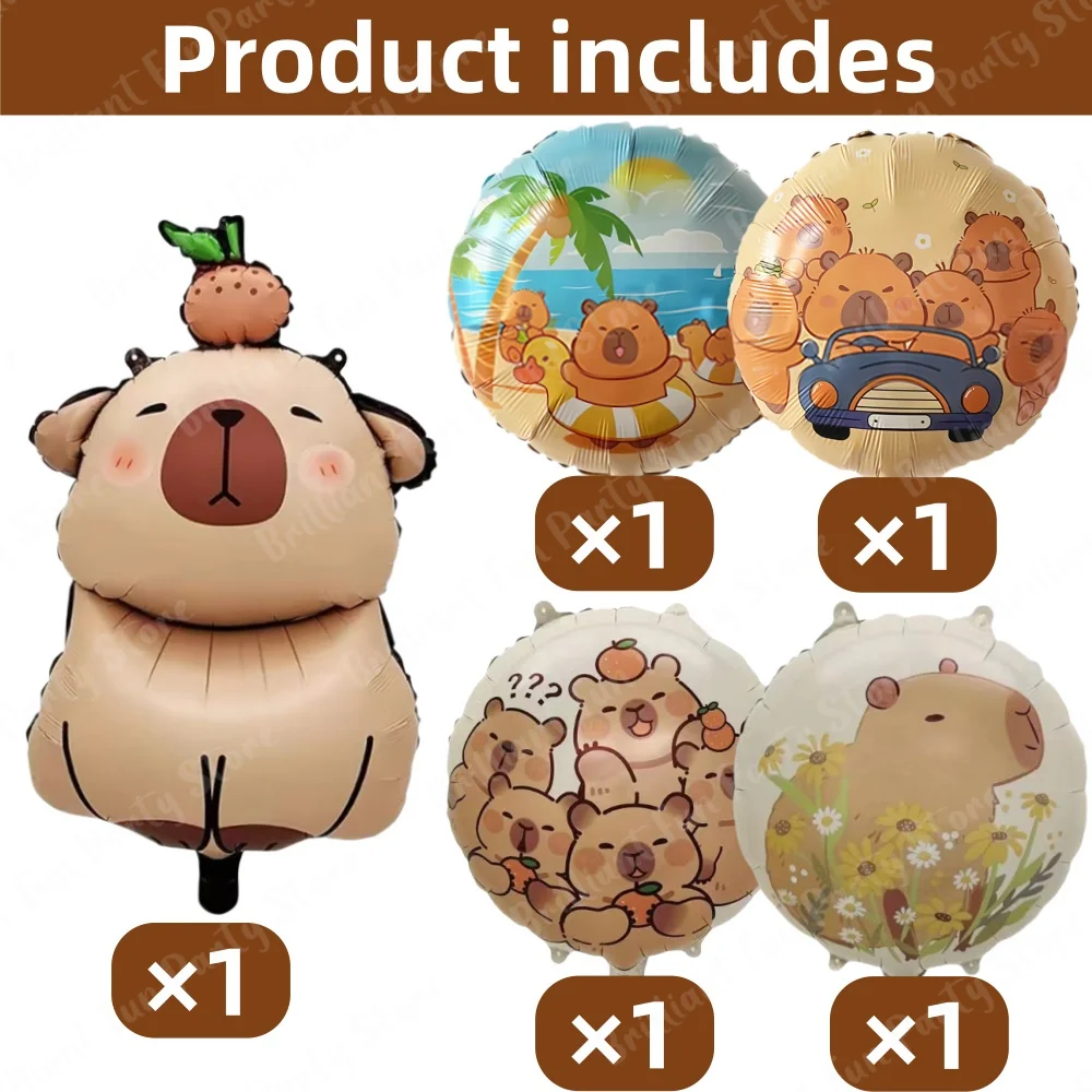 

Фольгированные шары Disney Капибара 5 шт