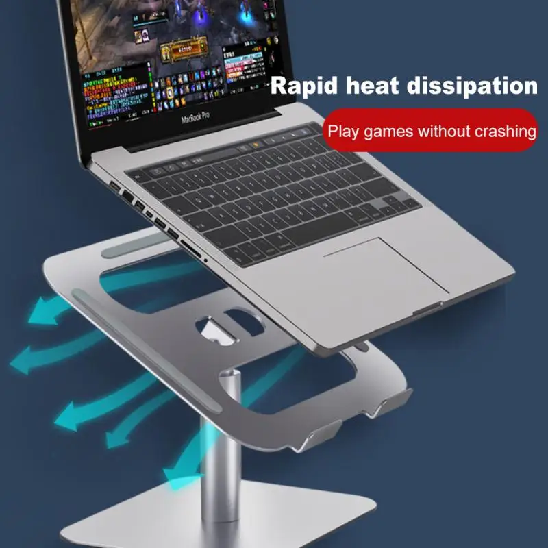 

For Desk Notebook Holder Universal Aluminium Stable Laptop Stand Tablet Support Laptop Riser Office Tools Ergonomic Adjustable