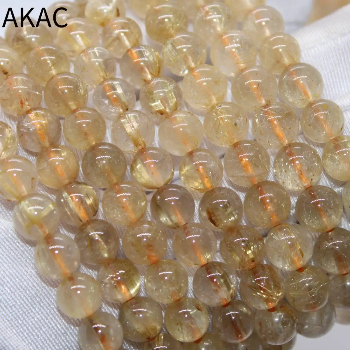 

1 браслет, приблизительно 22 бусины A + Бусины Из Натурального кварцевого браслета