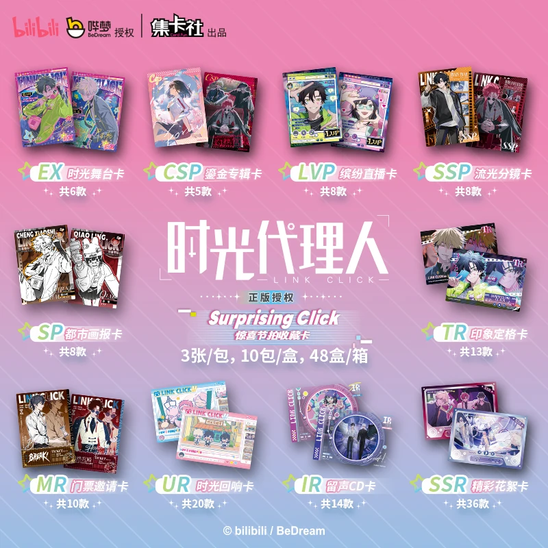 Link Click Card Fun Surprise Beat Movie Film Фрагменты времени Анимация Специальная упаковка Аниме