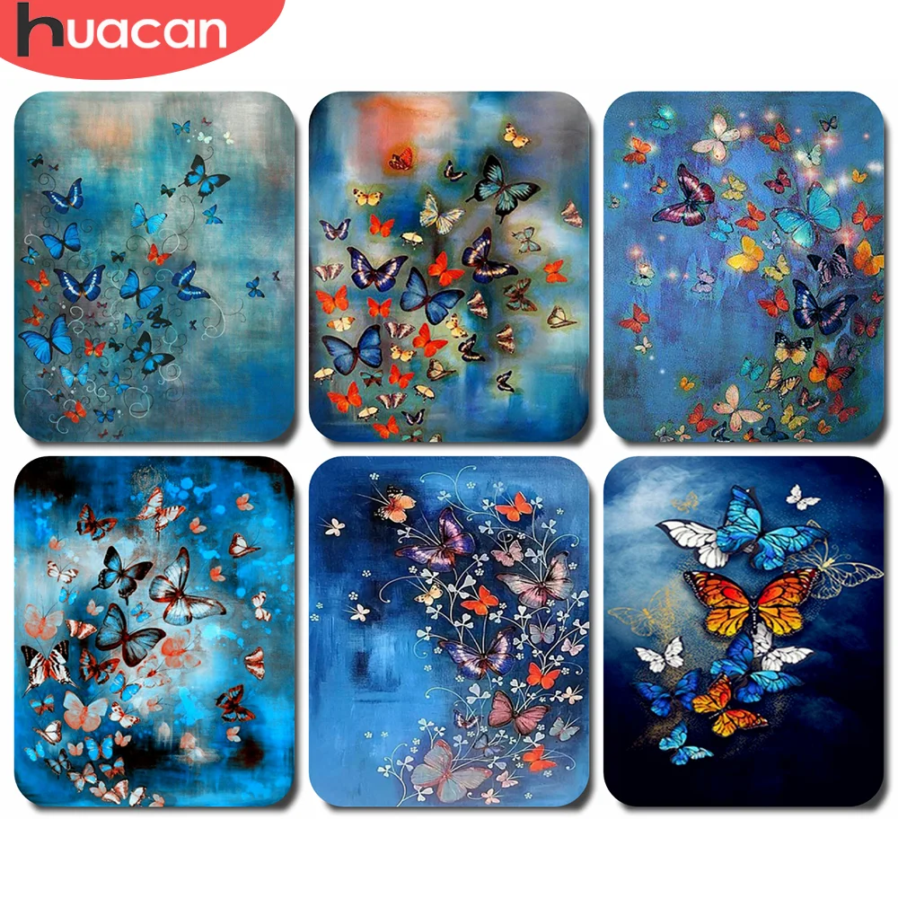 

HUACAN Coloring By Numbers Butterfly For Living Room DIY Frame On Canvas Unique Gift Acrylic Picture By Numbers Animal