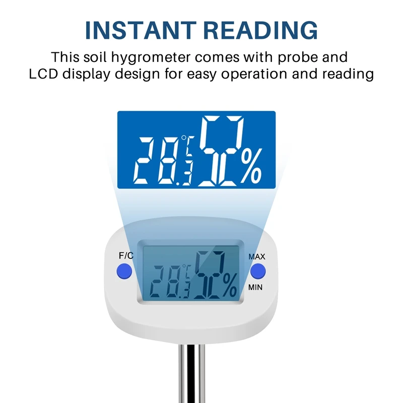 Цифровой гигрометр для почвы TA290 измеритель влажности и температуры с щупом