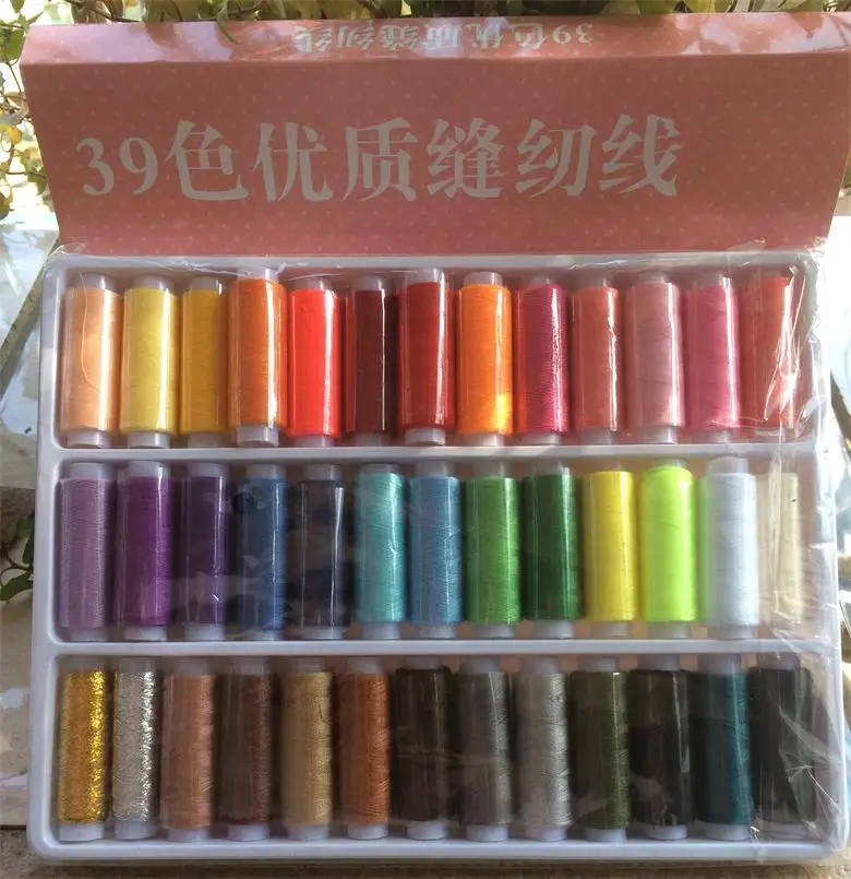 Высокое качество 39 шт. в одной коробке цветов полиэстер отличные катушки для