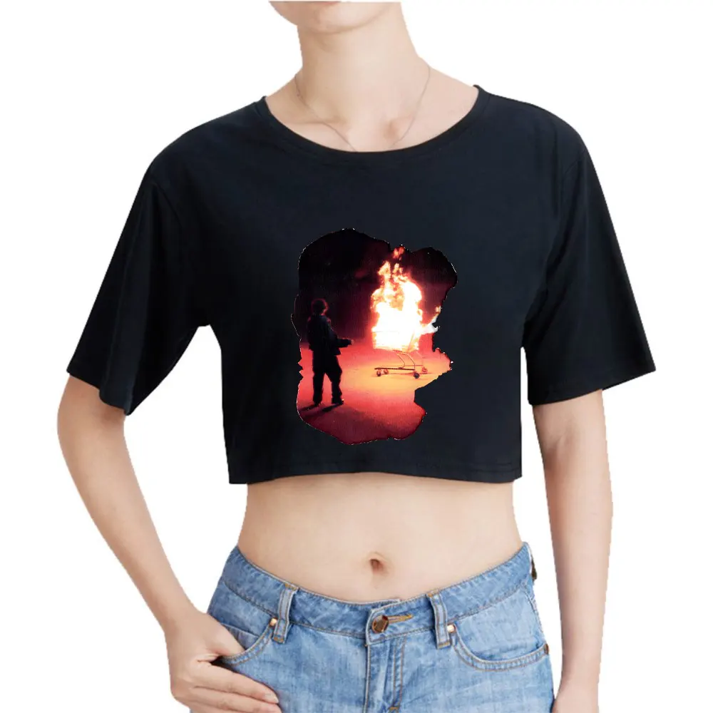 Boywithuke винтажная укороченная футболка 90-х годов модные топы с круглым вырезом